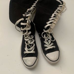 CONVERSE ALL STAR CHUCK TAYLOR  TALL KNEE HIGH LACE UP SHOES SIZE 7 US W Fair